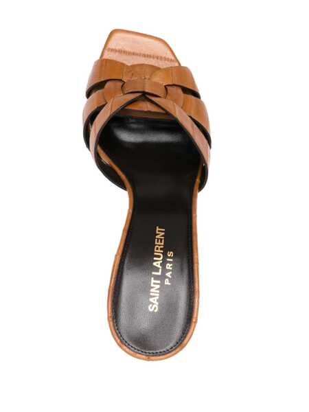 Sandale Saint Laurent Saint Laurent Tribute Sandals Brown Femei (BM 16193331) 4