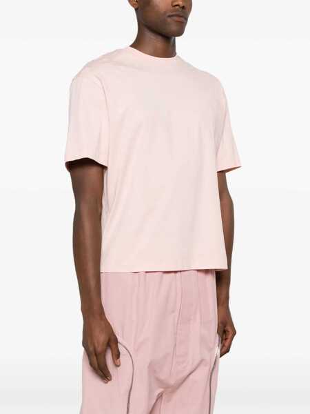 Tricouri Neil Barrett Slim Fit Fairisle Thunderbolt Crew-Neck T-Shirt With Top Pink Barbati (BM 16193871) 3