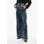 NEW ARRIVALS All-Over Sequined Wide-Leg Pants With Pleats Blue