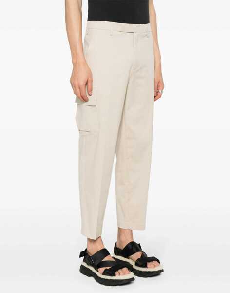 Pantaloni casual Neil Barrett Skinny Fit Cargo Pants With Belt Loops Beige Barbati (BM 16194039) 3