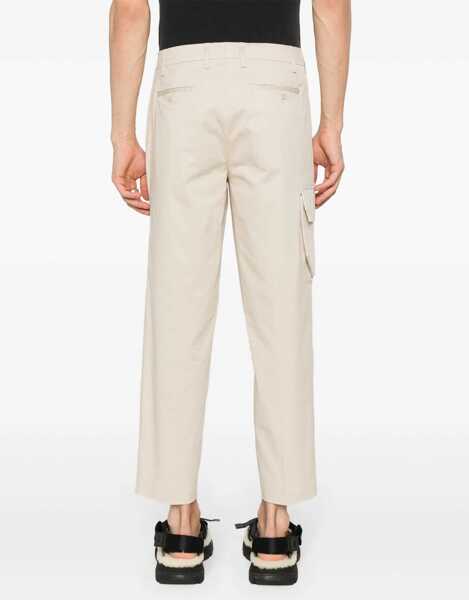 Pantaloni casual Neil Barrett Skinny Fit Cargo Pants With Belt Loops Beige Barbati (BM 16194039) 4