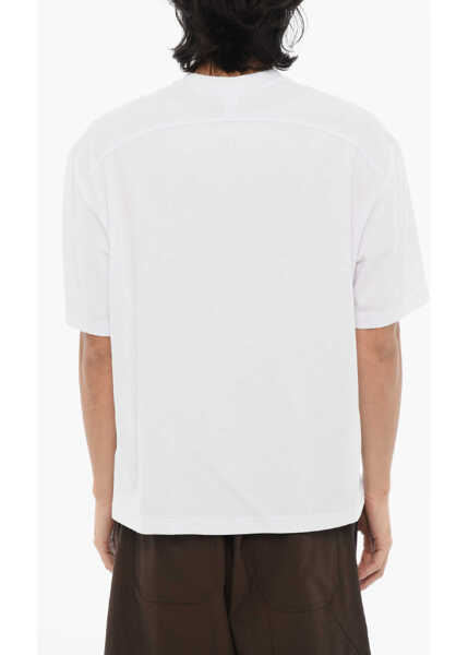 Tricouri Neil Barrett Dropped Shoulder Slim Fit Back Jokecrew-Neck T-Shirt White Barbati (BM 16194066) 2