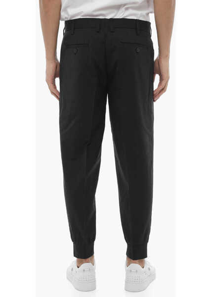 Pantaloni casual Neil Barrett Low Waisted Slim Fit Jack Pants With Cuffs Midnight Blue Barbati (BM 16194291) 2