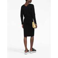 Rochii Stella McCartney Dama - Rochii lungi Stella McCartney Stretchy Mid Dress With Wide Neckline Black Femei (BM 16194321) - B-mall.ro