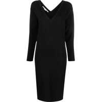 Rochii lungi Stretchy Midí Dress With Wide Neckline Femei