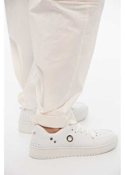 Pantaloni casual Neil Barrett Loose Fit Fireman Cargo Pants White Barbati (BM 16194699) 4