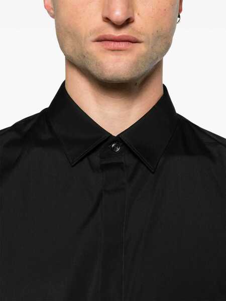 Camasi casual Neil Barrett Loose Fit Short Sleeves Shirt Black Barbati (BM 16194705) 5