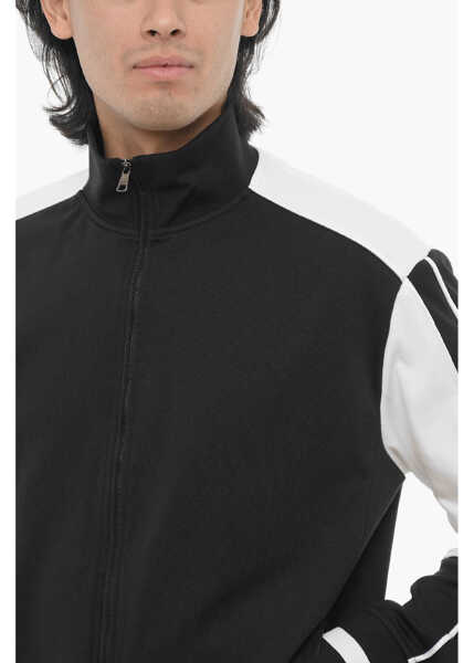 Bluze de trening Neil Barrett Two-Tone Sport Modernist Sweatshirt With Zip Black & White Barbati (BM 16194894) 3