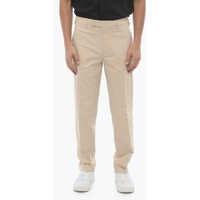Pantaloni casual Solid Color Slim Fit Chino Pants Barbati