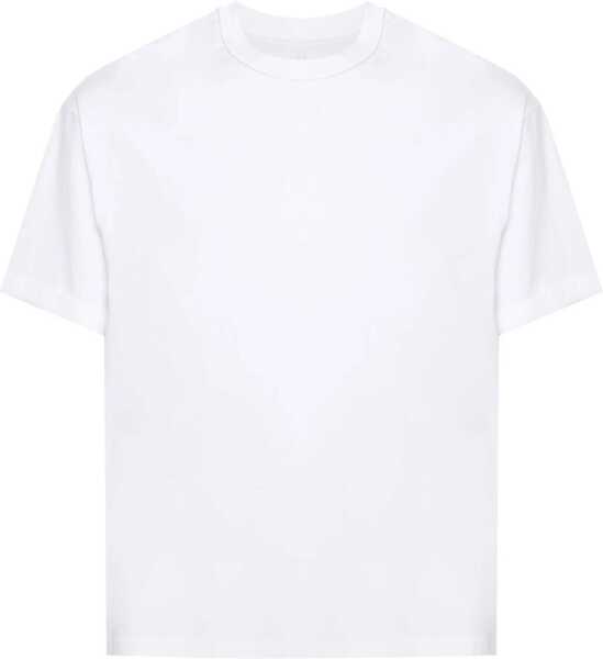 Tricouri Neil Barrett Solid Color Easy Fit Crew-Neck T-Shirt White Barbati (BM 16194936) 1