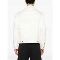 Geci de blugi pentru Barbati - Geci de blugi Neil Barrett Slim Fit Cotton Twill Jacket With Logoed Buttons Beige Barbati (BM 16195092) - B-mall.ro