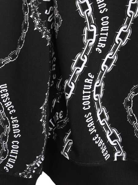 Bluze de trening Versace Jeans Couture Chain Couture Sweatshirt BLACK Barbati (BM 16195482) 3