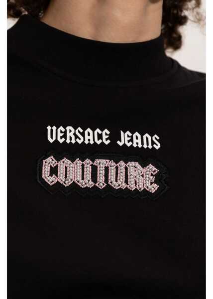 Bluze Versace Jeans Couture Tops With Logo BLACK Femei (BM 16195578) 5
