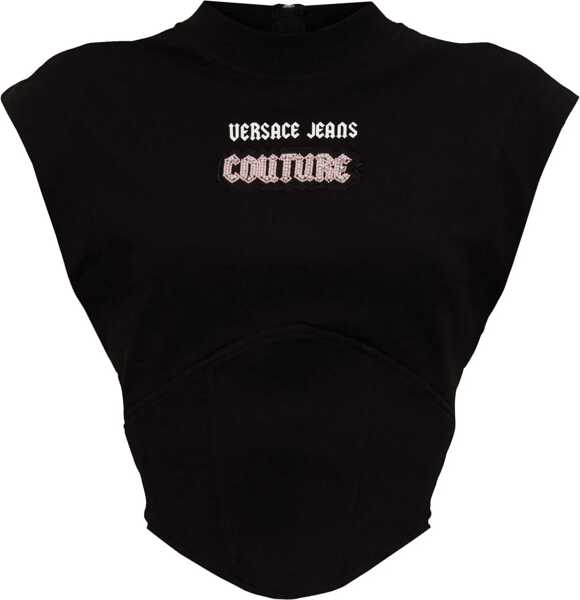 Bluze Versace Jeans Couture Tops With Logo BLACK Femei (BM 16195578) 1