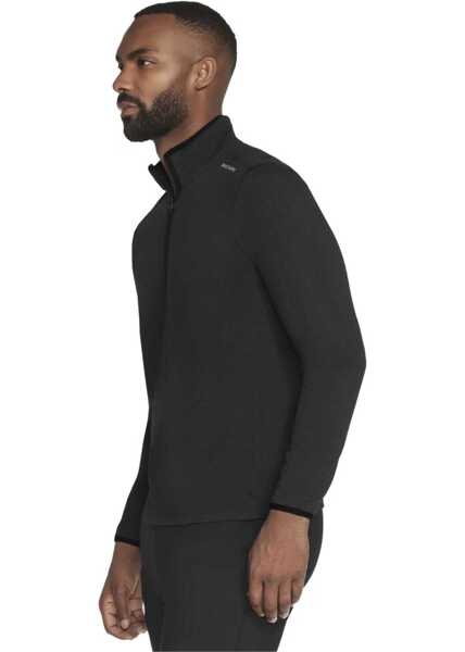 Hanorace SKECHERS Skech-Knits Burst 1/4 Zip Black Barbati (BM 16195830) 2