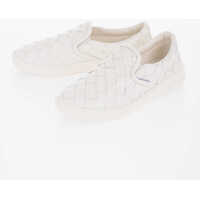 Sneakers Braided Leather Slip On Sneakers Femei
