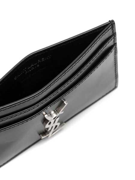 Portofele Saint Laurent Saint Laurent Credit Card Holder172YMono Black Barbati (BM 16198338) 3