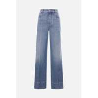 Blugi Bottega Veneta High-Waist Wide-Leg Jeans Femei