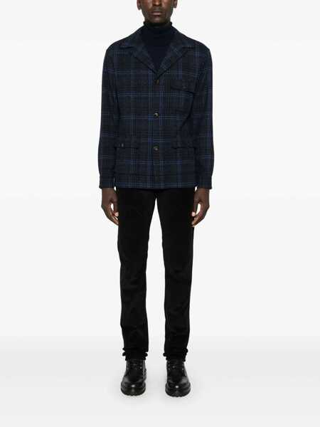 Geci FINAMORE Finamore Wool Single-Breasted Jacket Black Barbati (BM 16200570) 2