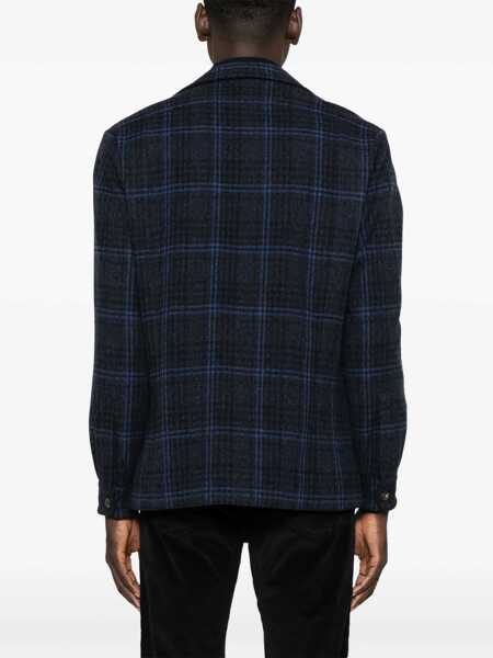 Geci FINAMORE Finamore Wool Single-Breasted Jacket Black Barbati (BM 16200570) 4