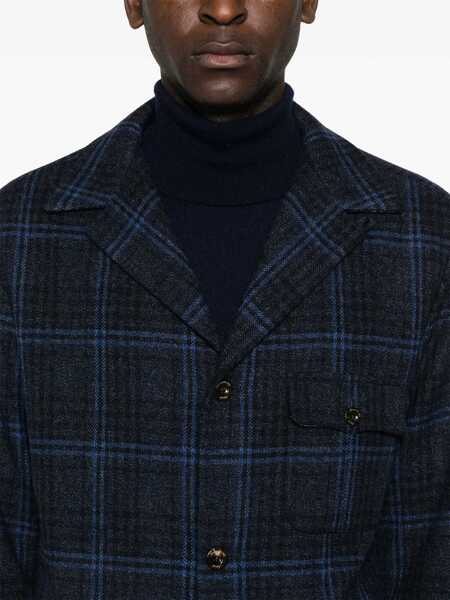 Geci FINAMORE Finamore Wool Single-Breasted Jacket Black Barbati (BM 16200570) 5