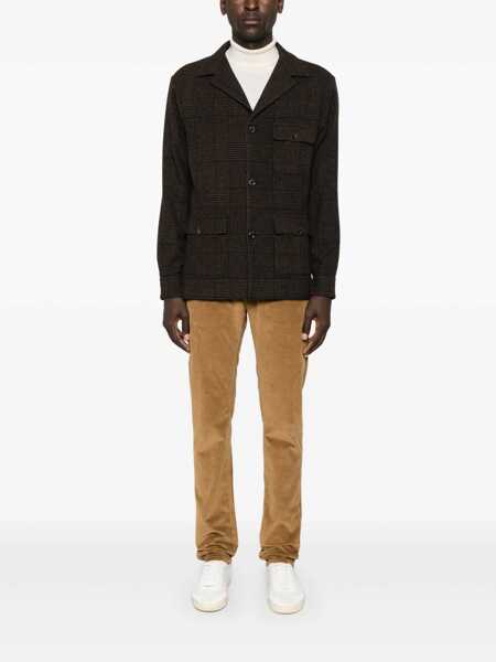 Geci FINAMORE Finamore Wool Single-Breasted Jacket BROWN Barbati (BM 16200573) 2