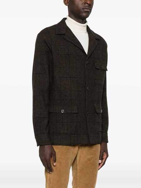 Geci FINAMORE Finamore Wool Single-Breasted Jacket BROWN Barbati (BM 16200573) 3