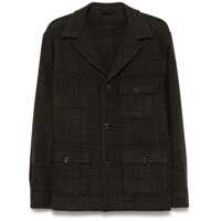 Geci Finamore Wool Single-Breasted Jacket Barbati
