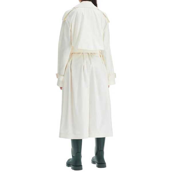 Paltoane Burberry Burberry Silk Trench Coat White Femei (BM 16204905) 3