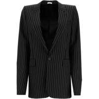 Sacouri Alexander McQueen pentru Barbati - Sacouri elegante Alexander McQueen Striped Jacket With Voluminous BLACK WHITE Barbati (BM 16204977) - B-mall.ro