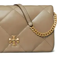 Portofele Tory Burch Dama - Portofele Tory Burch Kira Diamond Shoulder Wallet TAUPE OAK Femei (BM 16205460) - B-mall.ro