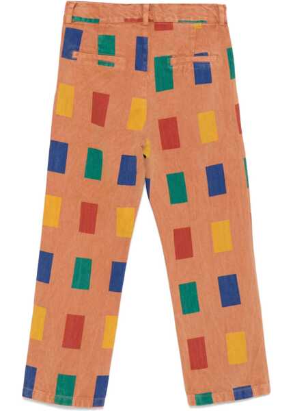 Pantaloni casual Bobo Choses Color Game All Over Chino Pants BROWN Baieti (BM 16205772) 2