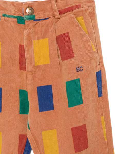 Pantaloni casual Bobo Choses Color Game All Over Chino Pants BROWN Baieti (BM 16205772) 3