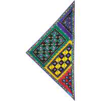 Esarfe Silk Scarf With Festive Print Femei