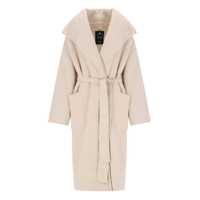 Paltoane ELISABETTA FRANCHI PINK MEAT BELTED COAT Femei