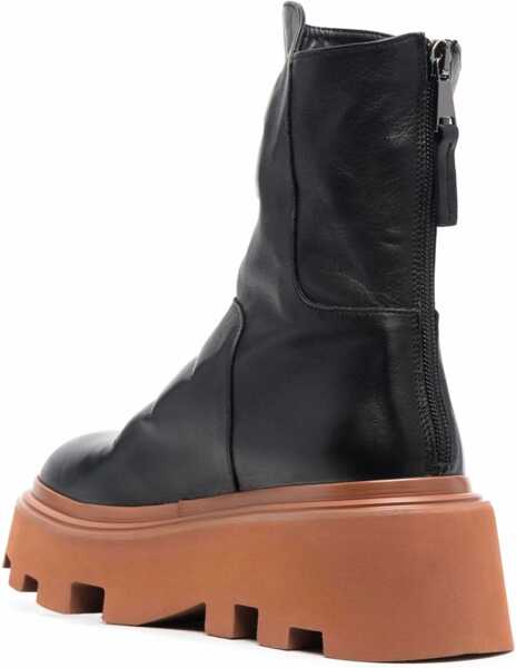 Cizme scurte Elena Iachi Leather Boot BLACK Femei (BM 16209411) 3
