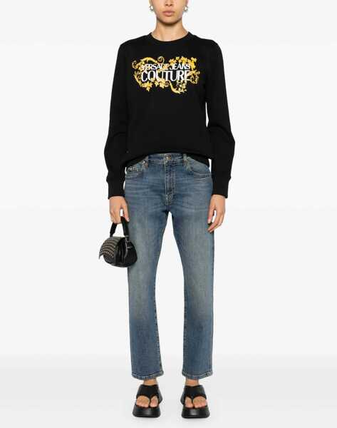 Bluze de trening Versace Jeans Couture Sweatshirt With Logo BLACK Femei (BM 16209420) 2