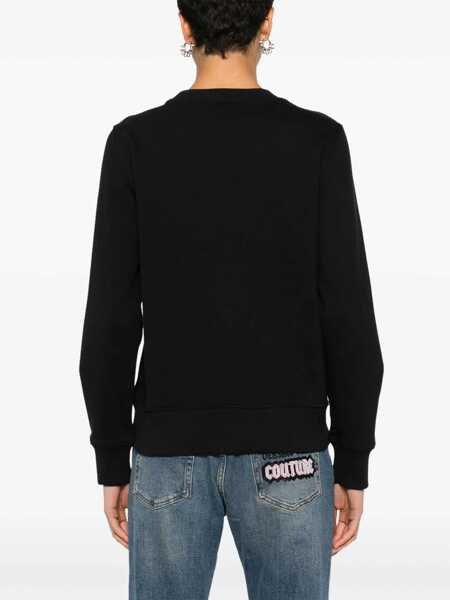 Bluze de trening Versace Jeans Couture Sweatshirt With Logo BLACK Femei (BM 16209420) 4