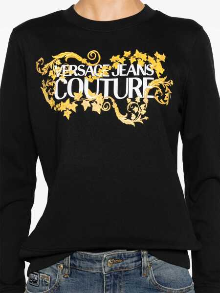 Bluze de trening Versace Jeans Couture Sweatshirt With Logo BLACK Femei (BM 16209420) 5
