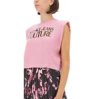 Topuri Dama - Bluze Versace Jeans Couture Tops With Logo PINK Femei (BM 16209468) - B-mall.ro