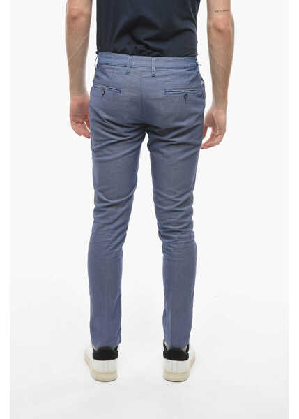 Pantaloni casual Cruna Single-Pleat Newtown Pants Blue Barbati (BM 16209507) 2