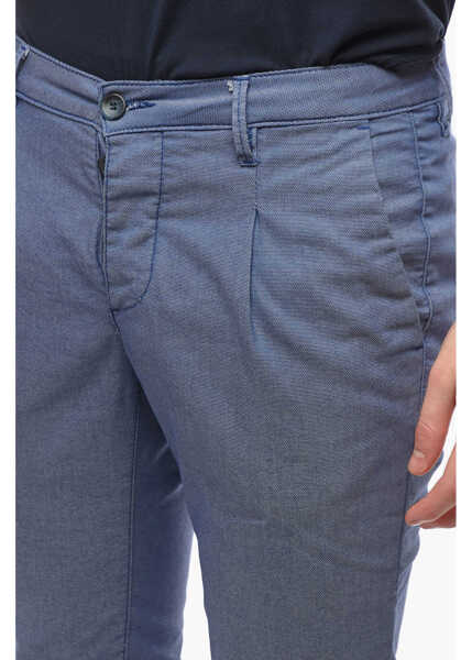 Pantaloni casual Cruna Single-Pleat Newtown Pants Blue Barbati (BM 16209507) 3