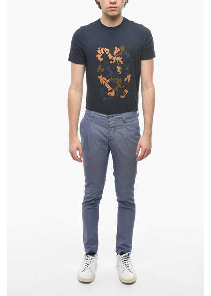 Pantaloni casual Cruna Single-Pleat Newtown Pants Blue Barbati (BM 16209507) 4