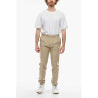 Pantaloni casual Cruna pentru Barbati - Pantaloni casual Cruna Solid Color Roppongi Double-Pleat Pants Beige Barbati (BM 16209516) - B-mall.ro