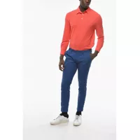 Pantaloni casual Cruna pentru Barbati - Pantaloni casual Cruna 4 Pockets Newtown Pants With Visible Stiching Blue Barbati (BM 16209525) - B-mall.ro
