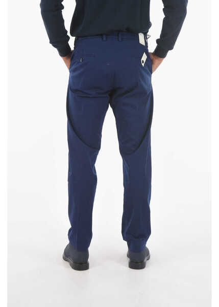 Pantaloni eleganti Cruna Single-Pleated Raval1P.l Smooth Fit Pants Blue Barbati (BM 16209555) 2