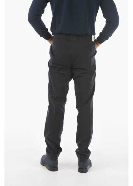 Pantaloni casual Cruna Belt Loop Newtown.l. Chino Pants Blue Barbati (BM 16209579) 2