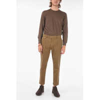 Pantaloni casual Cruna pentru Barbati - Pantaloni casual Cruna Herringbone Patterned Single Pleat Raval1P.s Pants Brown Barbati (BM 16209606) - B-mall.ro