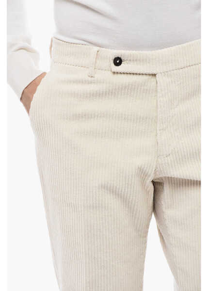Pantaloni casual BerWich Corduroy Morello Pants With Logo White Barbati (BM 16209648) 2