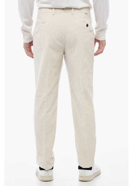 Pantaloni casual BerWich Corduroy Morello Pants With Logo White Barbati (BM 16209648) 4